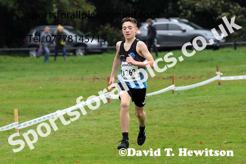 Boys Under-13s, 2022 National Cross Country Relays, Berry Hill Park, Mansfield.  Photo: David T. Hewitson/Sports for All Pics
